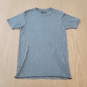 GoodLife Men's T Shirt Small Striped Black White Heathered Made In USA - Read